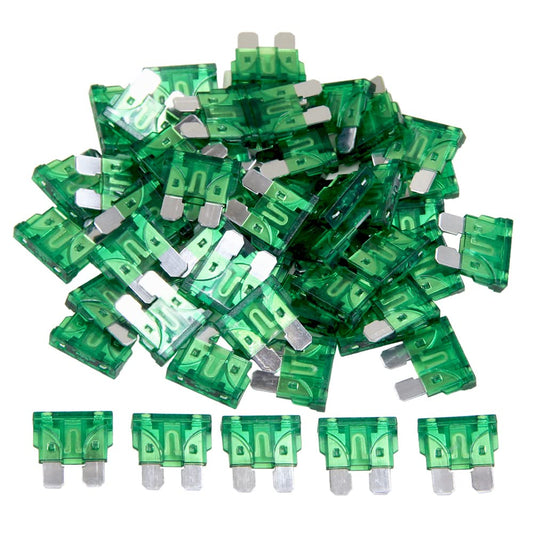 (55 Pcs) 30 Amp Standard Blade Fuse, 30A Automotive Fuse for Car Truck